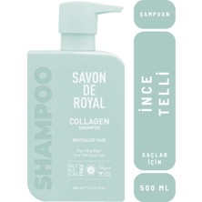 Savon De Royal - Kolajen Içeren - Ince Telli Saçlar Için Canlandırıcı Etkili Şampuan 500 Ml