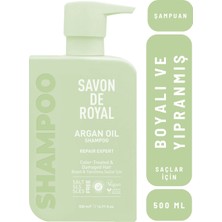 Savon De Royal - Argan Yağı Içeren - Boyalı & Yıpranmış Saçlar Için Onarım Uzmanı Şampuan 500 Ml