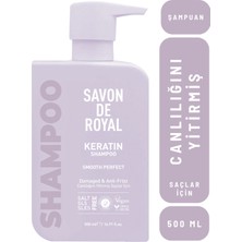 Savon De Royal - Kreatin Yağı - Canlılığını Yitirmiş Saçlar Için Pürüssüz Etkili Şampuan 500 Ml