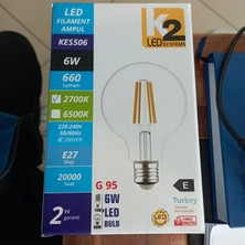 K2 Glop LED Ampul 6 Watt 2700 K (Sarı Işık)