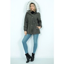 Narika Trenç Giy Çık. Peluşlu Içi Peluşlu Mont Su Itici Özelliği