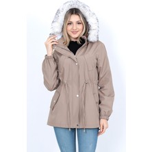 Narika Trenç Giy Çık. Peluşlu Içi Peluşlu Mont Su Itici Özelliği