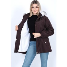 Narika Trenç Giy Çık. Peluşlu Içi Peluşlu Mont Su Itici Özelliği