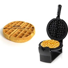 Domo DO9223W Waffle Makinesi, Belçika Waffle, Demir, Siyah, 1 Adet