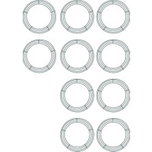 Humble 10 Adet Noel Metal Dekorasyon Çelenk Noel Metal Çelenk Yüzük Düğün Dekoratif Çelenk Metal Çelenk Çerçeveleri Ev (Yurt Dışından)