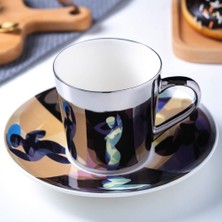 Humble Ayna Yansıma Su Kupaları Ev Ofis Çay Kahve Fincan ve Tabak Seti Dekor Drinkware Coffeeware Hediye C (Yurt Dışından)