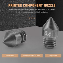 Humble 5 Adet/grup 3D Yazıcı Parçaları Mk8 Sertleştirilmiş Çelik Meme 1.75MM 0.4mm Mk8 3 CR10 CR10S Hotend Kiti (Yurt Dışından)