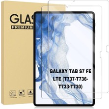 SPHONE Samsung Galaxy Tab S7 Fe Lte 12.4inç T737-T736-T733-T730 Ekran Koruyucu Şeffaf Kırılmaz Nano Seramik