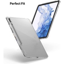 SPHONE Samsung Galaxy Tab S8 11INÇ Uyumlu Tablet Kılıf Clear Şeffaf Sararmaz Dört Köşe Koruma Esnek Silikon