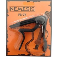 Nemesis Gitar ve Bağlama Kaposu Kelepçesi Siyah Fc-75 Capo