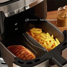 Tefal Easy Fry & Grill & Xxl 6.5 Lt Yağsız Airfryer Fritöz - Tek, Çift Hazneli - 8 Pişirme Programı (Patates Kızartması, Nuggets, Kızarmış Tavuk, Pizza, Et, Balık, Sebze, Tatlı)