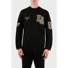 Emporio Armani Pamuklu Regular Fit Bisiklet Yaka Sweat Erkek Sweat 6R1MG4 1jwpz 0999
