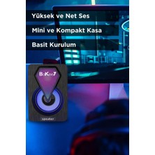 Bakeey Bilgisayar Hoparlörü Rgb LED Işıklı Laptop Gaming Oyuncu Hoparlörü 1+1 Ses Sistemi Spreaker