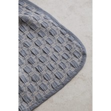 Apricitas Home Trona Indigo Çift Kişilik %100 Pamuk Nevresim Takımlı Battaniye ve Yatak Örtüsü Seti