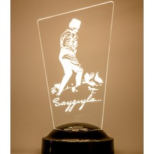 Love Lamp 3 Boyutlu Kişiye Özel Konsept Hediye Atatürk & Kocatepe 3D LED Lamba