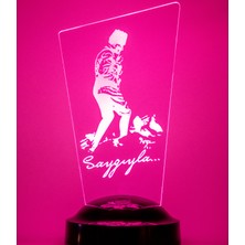 Love Lamp 3 Boyutlu Kişiye Özel Konsept Hediye Atatürk & Kocatepe 3D LED Lamba