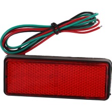 Decisive 2x LED Kırmızı Reflektör Kuyruk Fren Dur Marker Hafif Kamyon Römork Atv Rv Motor Suv (Yurt Dışından)