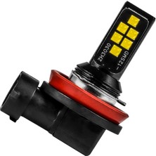 Decisive 2 Adet Araba Vurgu Sis Farı H8/H11 3030 12SMD Soğuk Beyaz Kod Çözme Flaş LED Anti-Sis Lambası (Yurt Dışından)