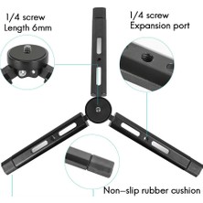 Decisive Mini Tripod Alüminyum Alaşım Masaüstü Standı Tripod Zhiyum S Sc Kamera Kamera Projektör Için 1/4 Inç Vida ile (Yurt Dışından)