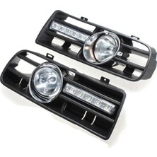 Decisive 2 x LED Izgara Izgara Tampon Sis Önleyici Farlar Far 97-06 Golf 4 Mk4 Iv Siyah (Yurt Dışından)