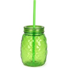 Prime Home Ananas Şekilli Pipetli Bardak 600 ml