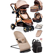 Baby Home 7 In 1 Yeni Doğan Full Set - 945 Travel Sistem Bebek Arabası -370 Sallanır Ana Kucağı