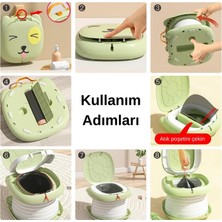 Mooie Baby's Cat Potty Katlanabilir Çocuk Tuvaleti, Çok Fonksiyonlu Taşınabilir Alıştırma Lazımlığı