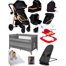 Baby Home Yeni Doğan Full Set  940 Travel Sistem Bebek Arabası Lorelli Anne Yanı Park Yatak Beşik 370 Ana Kucağı Geyik Yürüteç