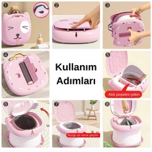 Mooie Baby's Cat Potty Katlanabilir Çocuk Tuvaleti, Çok Fonksiyonlu Taşınabilir Alıştırma Lazımlığı