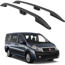 Turtle Fiat Scudo (Mk2) 2006-2016 / Kısa Şasi Tavan Çıtası Crown Siyah