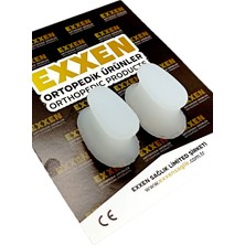 Exxen Ayak Parmak Arası Silikon Makara 1 Çift Parmak Ayırıcı Hallux Valgux