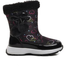 Pepino 1555-P Siyah Içi Polarlı Kız Çocuk Kar Botu