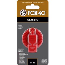 Fox 40 Classic Safety Düdük Kirmizi - Bileklikli 9935-0100