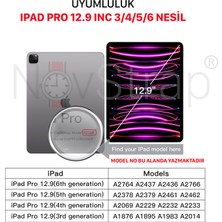 Novstrap Apple iPad Pro 12.9 4/5/6 Nesil ile Uyumlu Mıknatıslı Tak Çıkar Paper Like Ekran Koruyucu