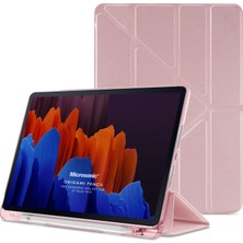 Microsonic Samsung Galaxy Tab S9 Plus X810 Kılıf Origami Pencil Rose Gold