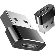 Ulu Bilgisayar USB To Type-C Dönüştürücü - Type-C Çevirici Yüksek Hızlı Veri Aktarımı Otg Çevirici
