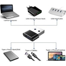 Ulu Bilgisayar USB To Type-C Dönüştürücü - Type-C Çevirici Yüksek Hızlı Veri Aktarımı Otg Çevirici