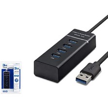 Ata Elektronik 4 Port USB 3.0 Hub Splitter Dağıtıcı 4lü Dörtlü Çoklayıcı Çoğaltıcı Yüksek Hızlı Hub 5gbps