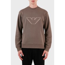 Emporio Armani Pamuklu Regular Fit Bisiklet Yaka Sweat Erkek Sweat 6R1MG5 1jwpz 0497