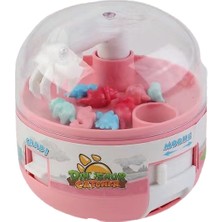 Huiding Up Çocuk Oyuncakları Mini Dinozor Yakalama Makinesi Gashapon Eğlenceli Interaktif Oyuncak Yakalama - Pembe (Yurt Dışından)