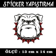 Fresh Bulldog Tasmalı Şişko Köpek Sticker - 2 Adet Araba Motosiklet Atv Dolap Cam Uyumlu Yapıştırma Etiket