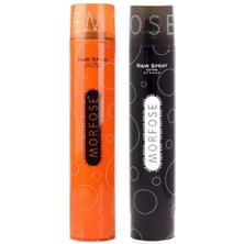 Morfose Saç Spreyi 400ml X2 Siyah Ekstra Sert Saç Spreyi, Turuncu Ultra Sert Saç Spreyi