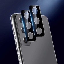 HEPTEKİLETİŞİM Samsung Galaxy S21 Ultra Kamera Lens Koruyucu Cam Filmi Tam Kaplama Tasarım Ultra Korumalı (Z-Kamera-Camı)