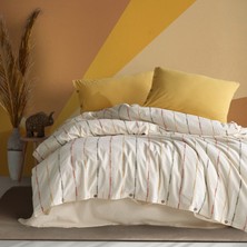 Macas Home Iris  Pamuklu Yıkamalı Ipliği Boyalı Vintage Battal Boy Nevresim Takımı 240*220 Irskt