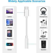 DNR Bilişim Type-C USB Tip C - 3,5 mm Kulaklık Jakı Adaptörü - Aux Ses Dongle Kablosu Kulaklık Jakı Dönüştürücü