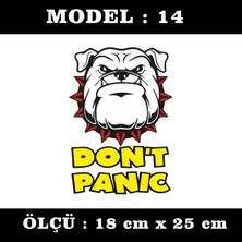 Fresh Bulldog Panik Yok Sticker Set - Araba Motosiklet Atv Dolap Cam Uyumlu Yapıştırma Etiket