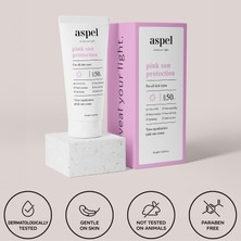 Aspel Ton Eşitleyici ve Nemlendirici Yüksek Korumalı Spf 50+ Pembe Güneş Kremi 50 ml