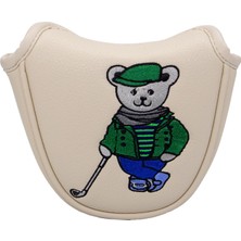 Strade Store Golf Mallet Putter Head Cover Dayanıklı Koruma Kulübü Headcover Bej (Yurt Dışından)