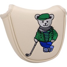 Strade Store Golf Mallet Putter Head Cover Dayanıklı Koruma Kulübü Headcover Bej (Yurt Dışından)