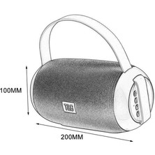 Humble Mini Taşınabilir Kablosuz Bluetooth Hoparlör Açık Su Geçirmez Şarj Edilebilir Stereo Soundbar Hoparlör Radyo Tf Mp3 (Yurt Dışından)